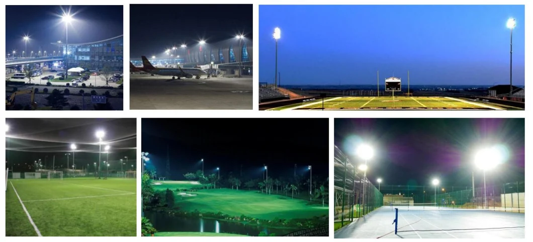 Factory Price IP67 5 Years Warranty Vertical Module Design Outdoor Waterproof 400W LED Flood Light for Arena Tennis Basebal Field Court Golf Course