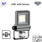 IP66 Waterproof LED Flood Light With Motion Sensor CCT Power Adjustable For Outdoor Lighting
