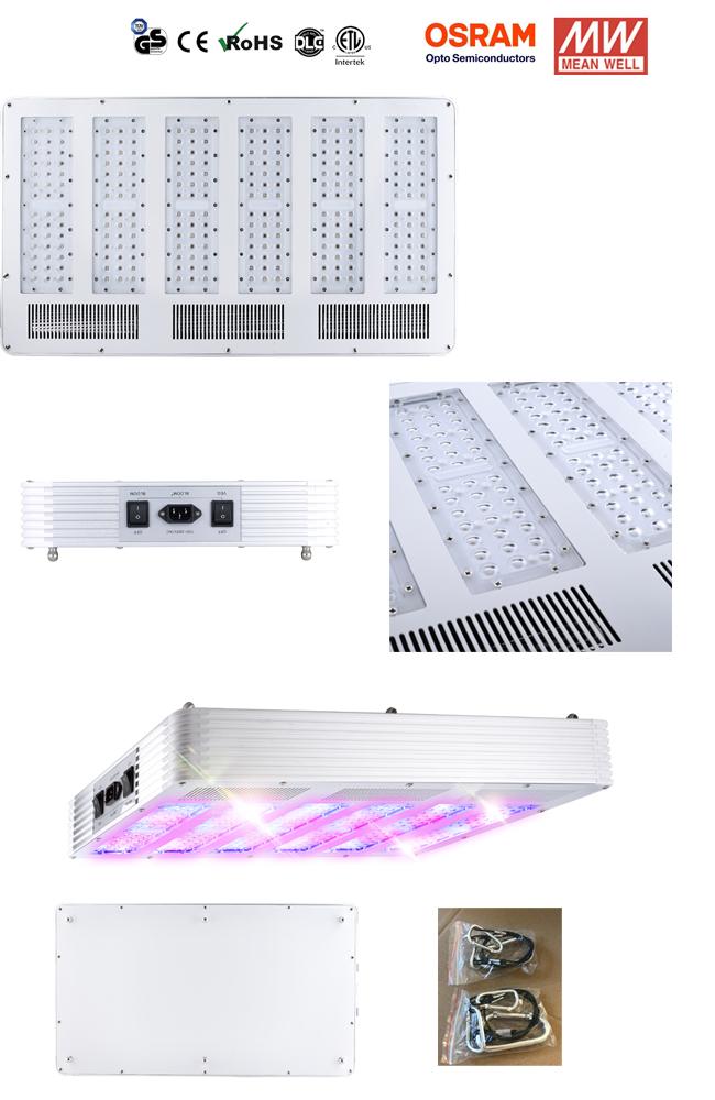 100265Vac , 600W LED Growing Light Replace 1000W HPS Well For Plants
