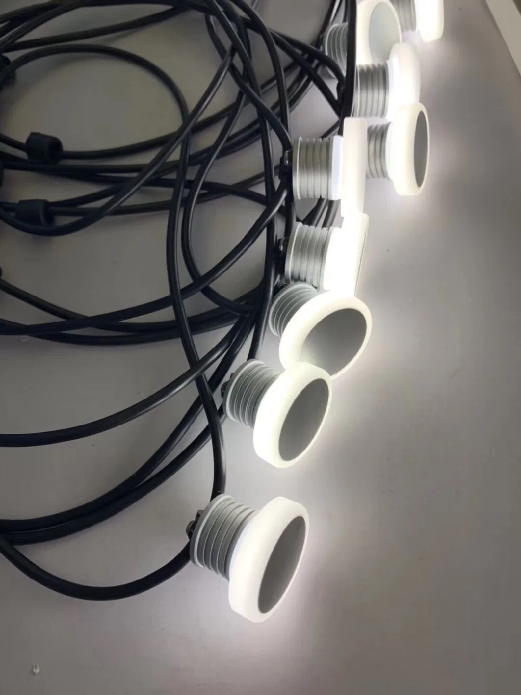 Low Voltage DC12V Input, Soft Lighting, 180° Wide Beam Angle Anti-Glare LED Deck Light Dimmable IP67 12V 24V Recessed Spotlight Wall Floor Deck Corner Light