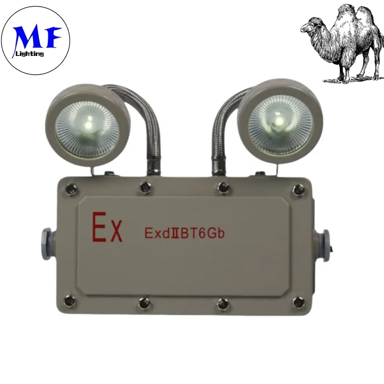 2*5W Emergency Exit Light Explosion Proof Emergency Light for Industrial Zones Mining Areas Chemical Plants Oil and Gas Facilities Hospital 2