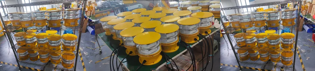 ไฟสิ่งกีดขวางการบิน LED  โฟโตเซลล์ หล่อขึ้นรูป IP66 โทรคมนาคม สีเหลือง ก๊าซ น้ำมัน แท่นขุดเจาะนอกชายฝั่ง 7