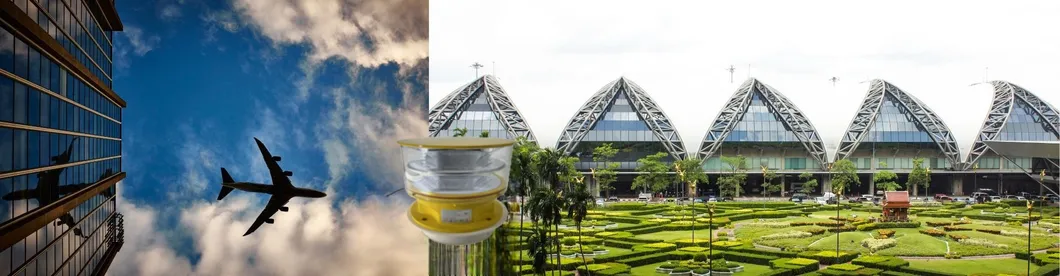 ไฟสิ่งกีดขวางการบิน LED  โฟโตเซลล์ หล่อขึ้นรูป IP66 โทรคมนาคม สีเหลือง ก๊าซ น้ำมัน แท่นขุดเจาะนอกชายฝั่ง 15