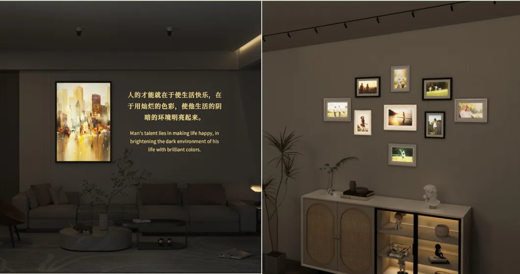 โลโก้ LED โจ๊กเกอร์ โคมไฟ UV ND โซมต่อได้ ขยาย IP65 Ra97+ ศูนย์แสดงสินค้า 19