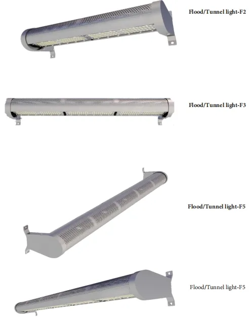 ไฟสวน LED Alu. กระดานกันน้ํา การติดตั้งเร็ว IP66 Ik10 ทางด่วน น้ําท่วมใต้ดิน โกดังอุโมงค์เหมืองแร่ 4