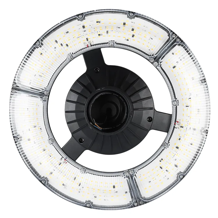ไฟสวน LED ปรับได้ 150W IP65 กันน้ำในตัว 130lm/W ทรงกลม สีดำ ลานจอดรถ สวนสาธารณะ เสาไฟ 0