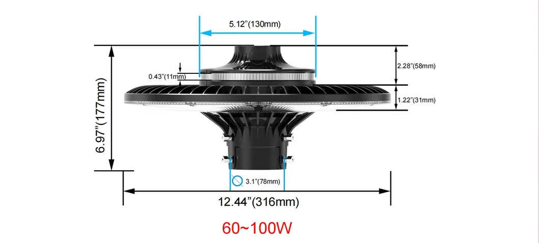 ประหยัดพลังงาน LED สวน Post Light Pole Area Light 140lm/W Smart-Tuning 200W สําหรับทางหลวง พื้นที่พักผ่อน สนามกีฬา สนามน้ํา 4