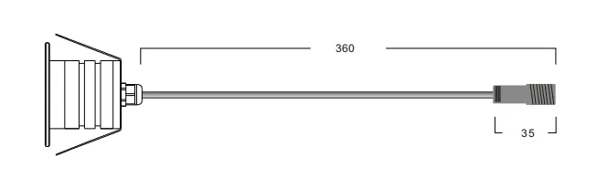 LED Step Light Pathway 12V 3W 24V IP65 สี่เหลี่ยม ถนนทางเดินใต้ดิน ถนนทางเดินคนเดิน เรือล่องเรือ ถนนสวน 0