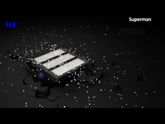 น้ำท่วมไฟ LED พลังงานสูง 1500W 1800W ไฟสนามกีฬา Led พลังงานสูง น้ำท่วมไฟ LED สีดำ