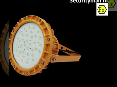 IP66 100W 150W 200W Atex กันระเบิด ป้องกันระเบิดแขวน UFO LED High Bay Light สําหรับโซน 1 Zo