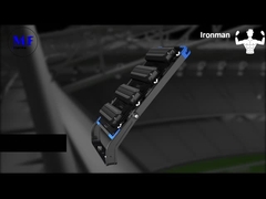 250-1250W ปรับ IP66 5 ปี Wattanty ไฟ LED สูง Mast ด้วยการป้องกันความร้อนเกิน สําหรับกีฬา Fie