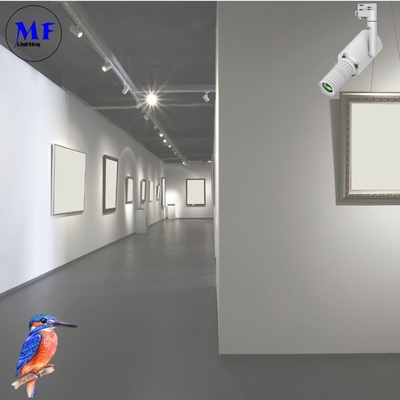 1-10V Dimming LED Spot Track Light Shapeable 360° Manual Rotation 10W For Art Gallery