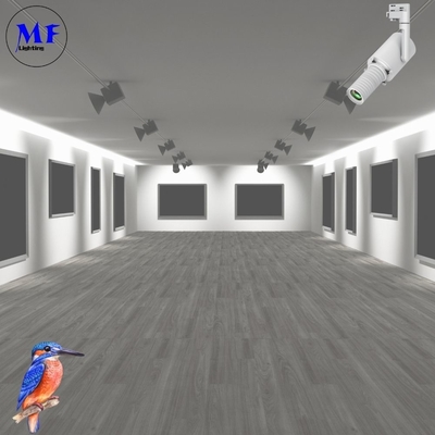 1-10V Dimming LED Spot Track Light Shapeable 360° Manual Rotation 10W For Art Gallery