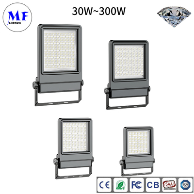 IP66 10-300W Adjustable Aluminum High Power LED Flood Light For With Isolated Waterproo Outdoor Spaces Sports Facilities
