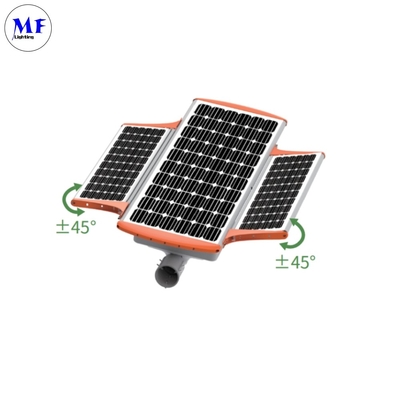 High Lumen LED Solar Flood Street Light With Solar Panel Smart Control IP66 Waterproof 200lm/W