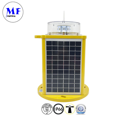 Solar Power LED Warning Waterproof Aircraft Warning Light Aviation Obstruction Light Flashing Navigation