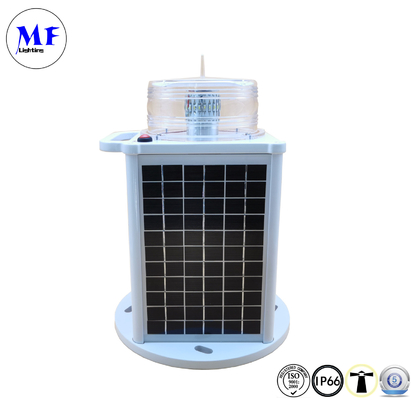 Solar Power LED Warning Waterproof Aircraft Warning Light Aviation Obstruction Light Flashing Navigation
