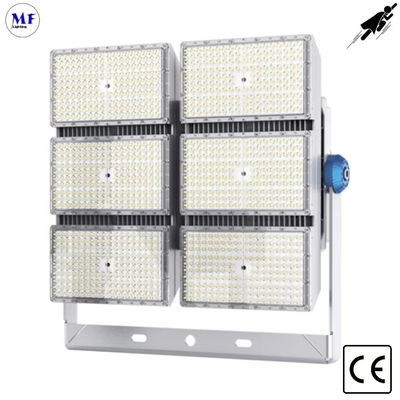 1200W IP66 LED Stadium Flood Light IK10 Beam Angle 15° /45° Die-Casting Aluminum For Tennis Court and Swimming Pool