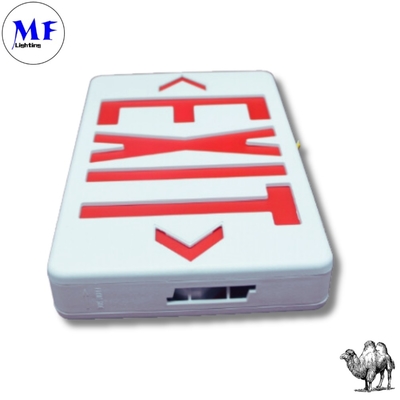 LED Emergency Exit Sign Light 5years Warranty 3hours Battery Backup Time IP65 Water Fire Proof Wall Mount Factory Warehouse Hotel Office