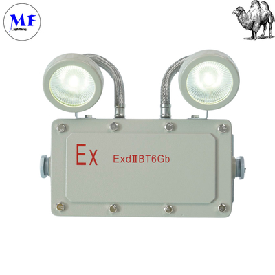 110lm/W 90° IP66 6000K Grey Aluminum Emergency Light for Industry