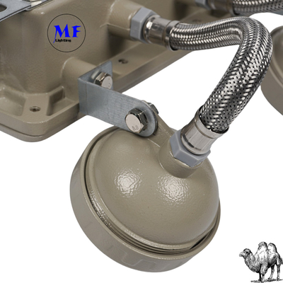 110lm/W 90° IP66 6000K Grey Aluminum Emergency Light for Industry