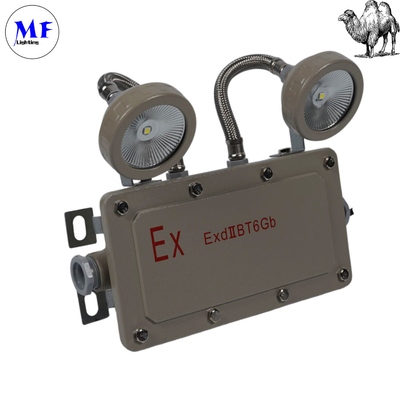 110lm/W 90° IP66 6000K Grey Aluminum Emergency Light for Industry