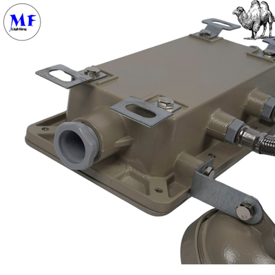 110lm/W 90° IP66 6000K Grey Aluminum Emergency Light for Industry