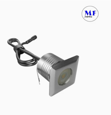 LED Step Light IP67 1W Silvery 95lm/W Trottoir Road Garden Walkway Stair Pathway