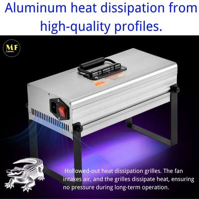 High Power 60W 120W 200W 300W 365nm/395nm/405nm Aluminum Hanging Wall Ceiling LED Flood UV Curing Light for Glass Products Camera Module Medical Devices
