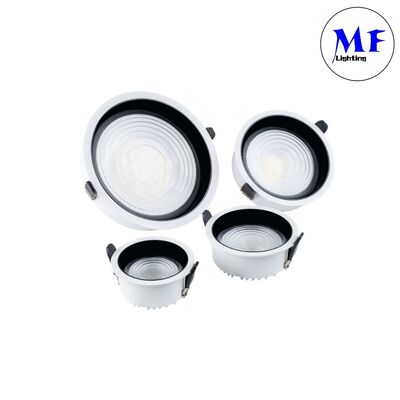 Smart CCT Power Dimming Adjustable High Aluminum Recessed Downlight 7W/10W/12W/15W/18W/20W/25W/30W/35W/40W/45W/50W/60W/70W/80W/100W LED Down Light