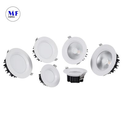 Factory Price Die-Cast Aluminum 40W SMD Ceiling Recessed Downlight Ugr<19 Anti-Glare Triac 0-10V Dali-2 Dali Dt8 Tuya Zigbee Dimmable Down Light