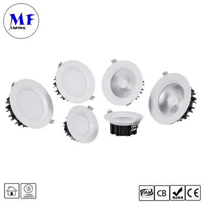 5W 100lm/W Spot Downlight CRI90 Wide Beam angle 120° Triac /0-10V/Dali-2/TUYA Zigbee Dimmable Recessed Anti-glare SMD LED Down light for Commercial and Residential Places