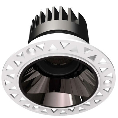 Die-Cast Aluminum Trimless Recessed LED Spot Down Light, Eye-Protection Down Light, 8°-55° 2700K-6000K CCT Adjustable LED Down Light for Commercial Use