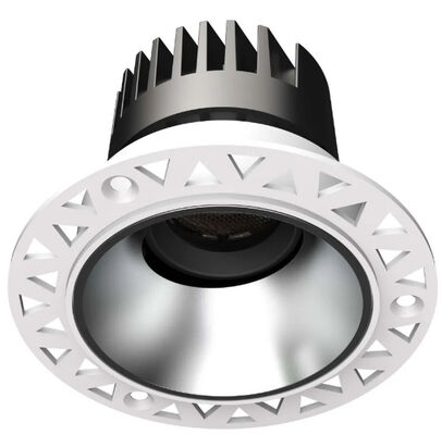 Die-Cast Aluminum Trimless Recessed LED Spot Down Light, Eye-Protection Down Light, 8°-55° 2700K-6000K CCT Adjustable LED Down Light for Commercial Use