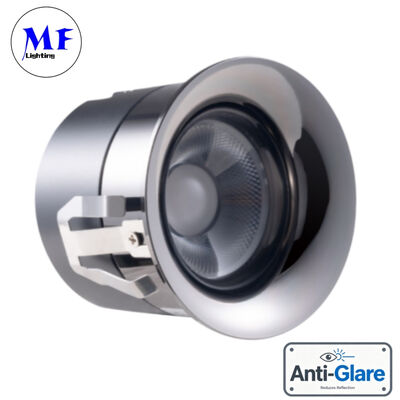 Factory Price Dimmable 3W 5W 7W 10W 12W 15W Various Metallic Color Reflector Bathroom Frameless Recessed Anti-Glare Spot LED Down Light