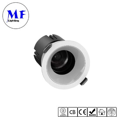 DIP 5 CCT COB Recessed Dimmable LED Down Light Spot Downlight 15°/24°/36°/55° Beam Angle Adjustable 120LM/W High Lumen Anti-Glare Tiltable