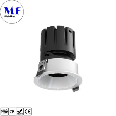15W LED Down light CRI90 100lm/W UGR＜3 ETL Driver 110Vac DIP 5CCT adjustable 200-240VAC Triac/0-10V/ Dali Dimmable Recessed Anti-glare LED Spot Downlight for Commercial Spaces