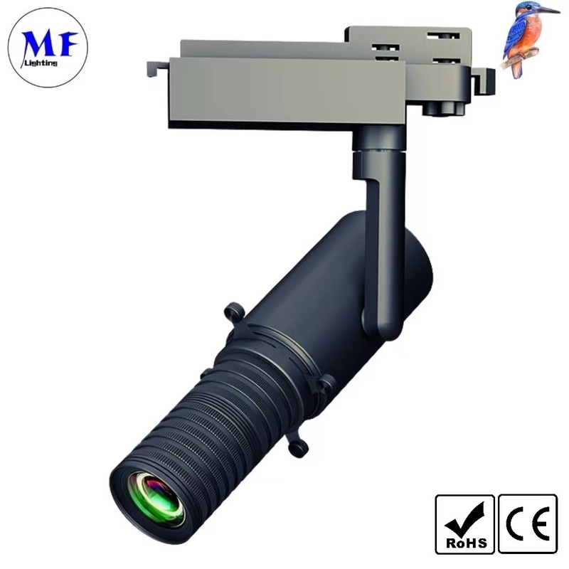 1-10V Dimming LED Spot Track Light Shapeable 360° Manual Rotation 10W For Art Gallery