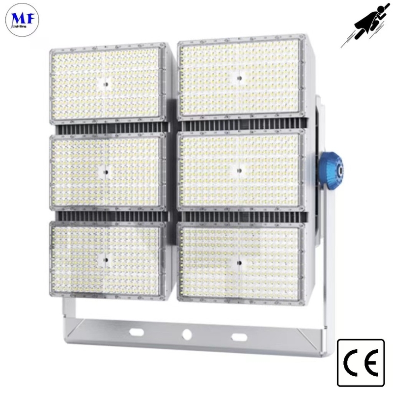 1200W IP66 LED Stadium Flood Light IK10 Beam Angle 15° /45° Die-Casting Aluminum For Tennis Court and Swimming Pool