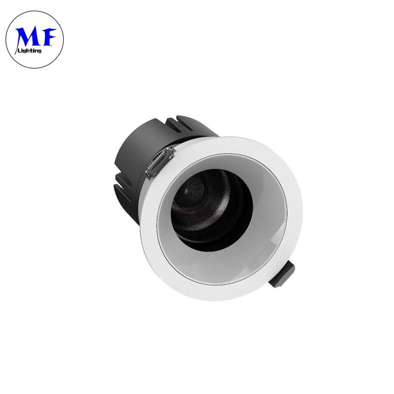 ETL Driver Anti-Glare Recessed LED Downlight COB Chip 15°/24°/36°/55° Beam Angle 110-120LM/W High Lumen 5CCT Tiltable Ceiling Down Light