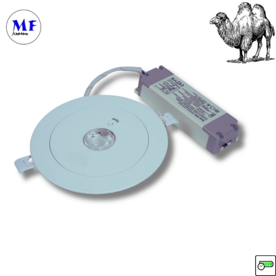 ABS PC IP43 ภายใน 3W LED สามารถชาร์จใหม่ได้ เบ็คเก็ปฉุกเฉิน ลงแสง 3 ชั่วโมง ระยะยาว 230V LED ไฟฉุกเฉินสําหรับโรงงานโรงแรมสํานักงาน