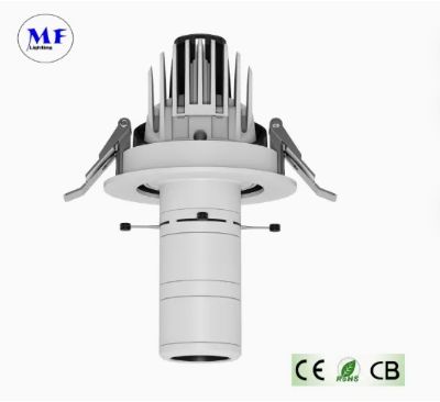 LED Shapeable Track Logo Gobo Projector Light UV ND Zoomable Extended IP65 Ra97+ ศูนย์แสดงสินค้าคอนทัวร์