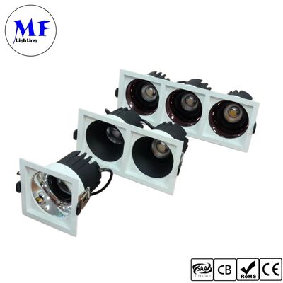10W CRI90 100lm/W LED Spot Downlight Triac /0-10V/Dali-2 มุมรังสีที่สามารถลดความเข้มข้นได้ 15°/24°/36°50° ปรับปรุงแบบเลือก