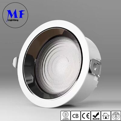 ไฟดาวน์ไลท์ LED ฝังฝ้า 10 นิ้ว/12 นิ้ว กำลังไฟสูง 70W 100W ป้องกันแสงสะท้อน ปรับอุณหภูมิสีได้ มุมลำแสงกว้าง 120°