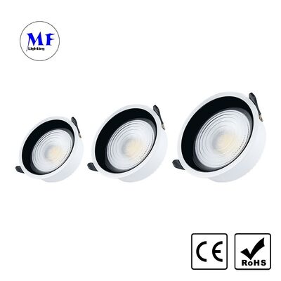 ราคาโรงงาน ภายในพาณิชย์ ลงแสง LED ลงแสง อลูมิเนียมแบบเจาะตาย Anti-Glare IP20 60W ปรับเปลี่ยน CCT ปรับแสง Tuya Zigbee DALI 0-10V Triac Ceiling Light