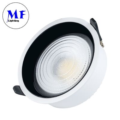 ไฟเพดาน anti-glare SMD LED Downlight 7W10W18W30W50W100W,120° Beam, TRIAC/0-10V/DALI-2 Dimmable, 160LM/W CRI90, การรับประกัน 5 ปี