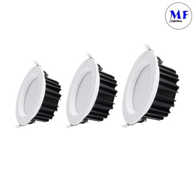 IP40 SMD ดาวน์ไลท์ 5W/7W/10W/12W/15W/20W/25W/30W/35W/40W/45W/50W สมาธิ CCT การปรับความมืดพลังงาน ปรับสมาธิ Triac Dali 0-10V อลูมิเนียม LED ดาวน์ไลท์