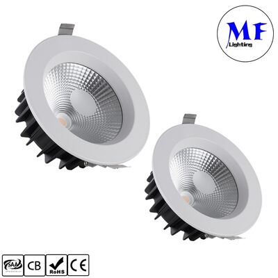 ไฟดาวน์ไลท์ LED 15W 100lm/W แบบหรี่แสงได้ Triac /0-10V/Dali-2/Tuya Zigbee มุมลำแสง 60° ฝังฝ้าป้องกันแสงสะท้อน COB LED สำหรับใช้ในเชิงพาณิชย์และที่พักอาศัย