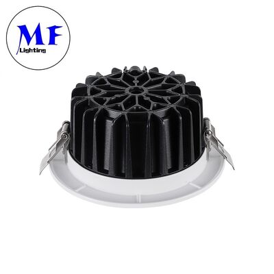 ไฟดาวน์ไลท์ LED COB 5W7W10W12W15W50W, ลำแสง 60°, หรี่แสงได้ Triac/0-10V/Dali-2/Tuya Zigbee, 100lm/W CRI90, Ugr<19 ป้องกันแสงสะท้อน, IP40, แสงสว่างเชิงพาณิชย์ในร่ม