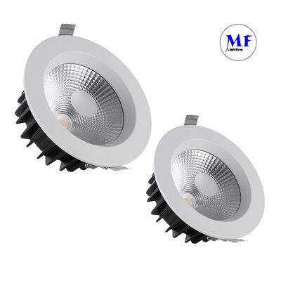 ไฟดาวน์ไลท์ LED COB ฝังฝ้า ราคาโรงงาน IP40 เลนส์ฝ้า PC มุมลำแสง 60° หรี่ไฟได้ Triac 0-10V Dali-2 Dali Dt8 Tuya Zigbee 10W